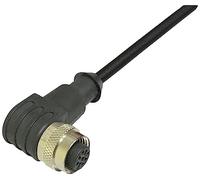 BKL Electronic 2702011 - Cavo di collegamento per sensore/attuatore M12, angolato 10 m, numero di poli: 3 1 pz.