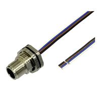 BKL Electronic 2703004 sensore/attuatore spina da incasso M12 0,5 m, numero di poli: 4 1 pz.