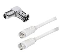 BKL Electronic 403517 Antenna, SAT Cavo [1x Spina a F - 1x Spina a F] 2.50 m 85