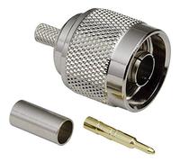 BKL Electronic 404066 0404066 - Connettore N, dritto, 50 Ω, 1 pezzo