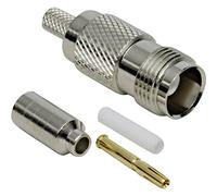 BKL ELECTRONIC Connettore TNC femmina, diritto a saldare 0405050/D 75? 1 pezzi