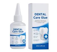 Bkljkf Adesivo Per Protesi Dentarie | 50 ml di Colla Liquida a Lunga Durata | Adesivo per la Cura della Dentiera | Per la Riparazione di Crepe e Riempimento di Spazi Vuoti, Uso Quotidiano a Casa e in