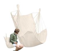 Bkljkf Amaca Sedia Altalena - Sedia Amaca Seduta Oscillante In Corda Per Interno Ed Esterno | Per Relax Su Portico Giardino Balcone Interno Esterno