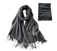 Bkljkf Calda sciarpa invernale - Comoda sciarpa morbida - Una sciarpa portatile per l'inverno e l'autunno | Per viaggi, scuola, attività all'aperto, camminata, casual, stile di vita, grigio scuro