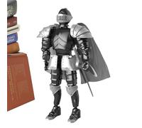Bkljkf Figura medievale - Figure mobili - Knight Collection - Corpo intero mobile stampato 3D - Squisita statua medievale - Decorazione da scrivania - Personaggio da collezione