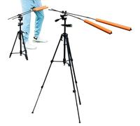 Bkljkf Golf Swing Trainer - Asta di allineamento regolabile a 360 gradi - Treppiede per smartphone per allenamento a casa, riscaldamento, campo guida, giardino all'aperto