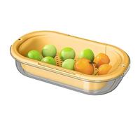 Bkljkf Inserto per lavello, colino per frutta pieghevole, per lavare le verdure, per insalate, per asciugare i, pasta, scolapiatti, lavello della cucina