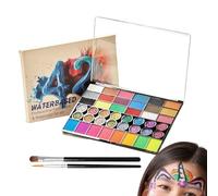 Bkljkf Kit Trucco Bambino | Kit Trucco Professionale Per Il Corpo | Pallet Portatile per Festival Feste Carnevale Spettacoli Compleanno Scuola Natale Halloween
