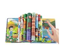 Bkljkf Libri sonori interattivi | Libro sonoro con parole inglesi su animali e 15 canzoni - Giocattolo educativo per ragazzi e ragazze, sviluppo del linguaggio, stimolazione sensoriale, casa,