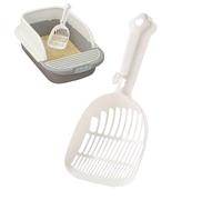 Bkljkf Pala per lettiera | Colino per WC - Ergonomico con manico lungo per una facile pulizia degli animali domestici in interni