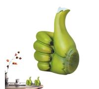 Bkljkf Scultura a mano in resina, banana, decorazione gesti in resina, statuetta a mano in resina | Decorazione creativa a a banana per armadio, scrivania