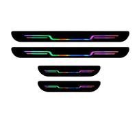 Bkljkf Set di 4 pellicole protettive per soglia della porta per veicoli, per gradini auto, camion e veicoli come protezione decorativa