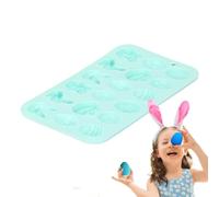 Bkljkf - Stampo in silicone per dolci, 18 conigli in silicone per dolci - Stampo riutilizzabile per conigli per torte, cioccolatini, gelatine