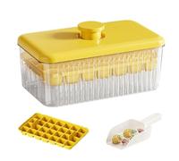 Bkljkf Stampo per cubetti di ghiaccio con coperchio per congelatore, per, elettrodomestici per la produzione di bevande fredde come succo, whisky, cocktail caffè, per famiglia, ufficio