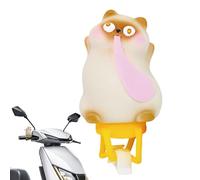Bkljkf Statuetta Animali Cartoon per Manubrio Della Bicicletta - Ornamento per Manubrio Della Bicicletta - Accessorio Sport di Guida Impermeabile per Ciclismo Esterno Strada Moto Scooter Casco