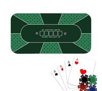 Bkljkf Top de Table de Poker, housse de table de jeu - grand plateaux de Poker 120 x 60 cm, tapis de table de Poker antiscivolo, couverture de table à cartes pour soirée de collectes