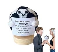 Bkljkf Uncinetto per supporto emotivo, sfera ispiratrice fatta a mano, decorazione per alleviare lo stress con scritta motivazionale per casa, ufficio e regalo di inaugurazione della casa