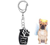 Bkljkf Urna Per Ceneri Di Cane | Urne per Cani in Lega di Alluminio | Con Ciondolo Cagnolino Portachiavi Gioiello Ricordo In Lega Di Alluminio Per Memoria Gatto