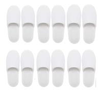 Bkrdty Pantofole dell'hotel 6 paia Pantofole usa e Getta Pantofole Ospiti Set Lavabili a Punta Chiusa Polaire Corail Moelleux de Taille Générale per Bagno Viaggi Casa Ospedale Hotel