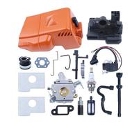 BKRZRN Coperchio Cilindro, carburatore, Bobina di accensione, Adatto for MS180, MS170, 018, 017, Kit di Messa a Punto, alloggiamento del Filtro dell'Aria, Pezzi di Ricambio for Motosega