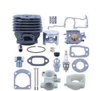 BKRZRN Kit di revisione del carburatore, pistone e Cilindro di Grande Diametro da 52 mm, Adatto for 266XP, 266 266SE XP SE 61, distanziale di aspirazione for Motosega.