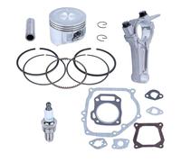BKRZRN Kit pistone da 68 mm con Biella, Set Completo di guarnizioni for Motore generatore GX160 5, CV Ricambio