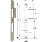 BKS Lappenschließblech gerade B 9000