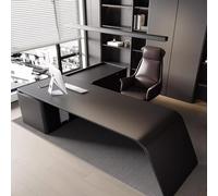 BKSAYAETou Scrivania amministrativa per computer da 70,9"/78,74", moderna, semplice e lussuosa, a forma di L per boss, manager e presidente, utilizzata in soggiorno, studio.