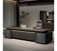 BKSAYAETou Scrivania amministrativa per computer da 70,9"/78,74", moderna, semplice e lussuosa, a forma di L per boss, manager e presidente, utilizzata in soggiorno, studio.