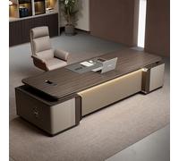 BKSAYAETou Scrivania amministrativa per computer da 70,9"/78,74", moderna, semplice e lussuosa, rettangolare, per dirigenti, dirigenti e presidenti, utilizzata in soggiorno e in ufficio.