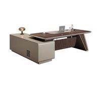 BKSAYAETou Scrivania per computer amministrativa, una scrivania moderna, semplice e lussuosa a forma di L per dirigenti, dirigenti e presidenti, utilizzata in soggiorno, studio e ufficio.