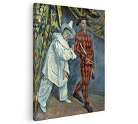 BKstuff - Quadro - Pronto da appendere - Stampa su tela canvas - Opere di Paul Cézanne (72x90cm, Martedì grasso, Paul Cézanne)