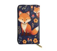 BKTRAVERPT Grazioso portafoglio lungo con cerniera, elegante portafoglio lungo con cerniera, portamonete in pelle, organizer per carte di credito, per donne, con motivo stampato 3D, per donne e