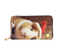 BKTRAVERPT Portafoglio lungo in pelle con grazioso porcellino d'India con cerniera, elegante organizer per carte di credito, pochette per donne e uomini, portafoglio per telefono, Motivo stampato in