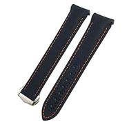 BKUANE 19/20/21 millimetri estremità curva in tessuto di nylon cinturino adatto per Omega Seamaster 300 Aqua Terra 150 Watch Strap, 20mm, Agata