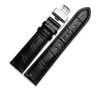BKUANE Cinturino in vera pelle con chiusura a farfalla cinturino in coccodrillo per uomini cinturini 12 13 14 15 16 17 18 19 20 21 22 23 24 mm, 14mm, Agata