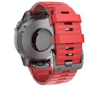 BKUANE Per Fenix 8 cinturini 22 mm cinturino in silicone morbido facile da montare ricambio per smartwatch Fenix 7/Fenix 6 Pro/Fenix 5/Fenix 5 Plus/Approach S60/S62/Quatix 6, Red, agate