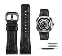 BKUANE Per Seven Friday Q2/03/M2/M021/T2 Cinturino in Vera Pelle Vintage styleDiesel orologio Uomini cinturino in pelle bovina 28m Accessori Bracciale, 28mm, Agata