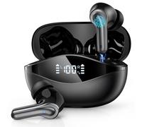 BKXCHA Cuffie Bluetooth 5.4, 2025 Auricolari Bluetooth con ENC Cancellazione Rumore Mic, 50 Ore HiFi Stereo Cuffie Bluetooth in Ear,IP7 Impermeabili Earbuds,LED Display,Cuffie Wireless for iOS Android