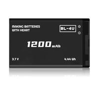 BL-4U, batteria agli ioni di litio, 1200 mAh, per Nokia 301, 3120C, 500, 515, 5250, 5330, 5530, 6600, 8800, C5, E75, Asha 210