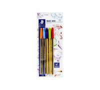 BL 5 penne a sfera Noris stick 434 1 rosso + 4 nuovi colori