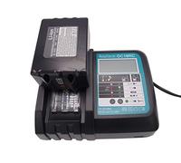 BL1850B Batteria 18V 5,0Ah con Caricatore DC18RC 3A per Makita BL1830 BL1840 BL1850, DUC353Z DUC302Z DLM380Z DLM431Z DUH523Z, Radio DMR102 DMR105 DMR108