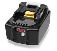 BL1860B - Batteria per attrezzi 18 V, 6,0 Ah, 6000 mAh, BL1850B, compatibile con Makita 18 V, 6 Ah, per Makita DDF482Z, DDF484Z, DDF485Z, DDF487Z, DDF489Z, batteria motosega DUC353 DUC254Z