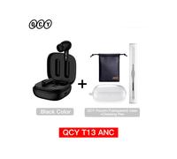 (Bla con accessori) Nuove cuffie wireless QCY T13 ANC con cancellazione attiva del rumore e Bluetooth