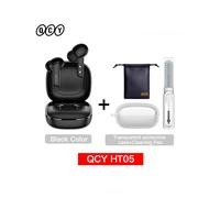 (Bla con accessori) QCY HT05 ANC Cuffie wireless con cancellazione del rumore da 40 dB, Bluetooth 5.2