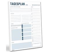 blaash® Agenda giornaliera DIN A4, agenda da 50 pagine per compiti, appuntamenti, appunti e idee, organizzazione e motivazione ottimali nella vita di tutti i giorni, agenda per la casa e l'ufficio,