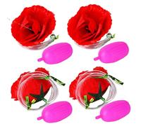 Blablablalu 4Pcs Squirting Flower Rose Prank Toys Creative Funny Prank Gifts Realistic Clown Flower That Squirts Water for Party SuppliesPrank Toys