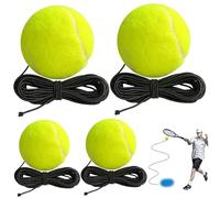 Blablablalu 4Pcs Tennis Trainer, Elastic & Wear-Resistant Tennis Rebounder with Ball & String, Office Workers, Adults, Kids Entertainment And PracticeTennis Trainer
