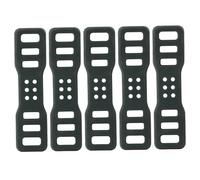 Blablablalu 5Pcs Silicone Strap, Foldable & Thickened Bike Light Mount, Elastic Rubber Straps with Holes for Flashlight, Cell Phones, Speaker HolderBike Light Mount