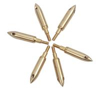 Blablablalu 6Pcs Arrow Tips, Brass Whistling Broadheads, Sound Arrowheads for Locate or Fun with FriendsArrow Tips